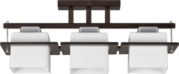 Designerski Nowoczesny SIGMA Delta 3 plafon wenge LED