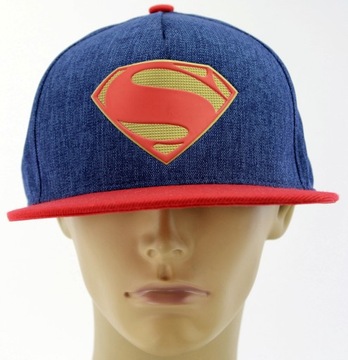 Czapka z daszkiem męska młodzieżowa Superman DC-Comics 55-60 Logo SNAPBACK