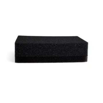 Мягкая черная губка для нанесения крем-пасты и чистки обуви BAMA.