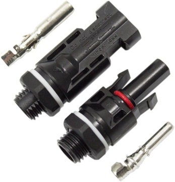 KONEKTOR ZŁĄCZE MC4 DO ROZDZIELNIC 1000V DC + -