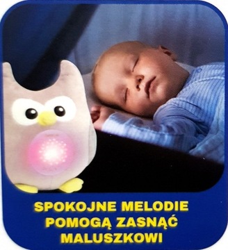 BEAR Проектор Сова колыбельные MUSIC BOX SLEEPING BOX PL