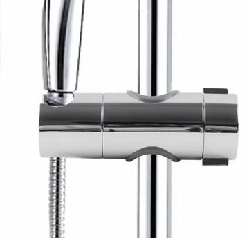 Держатель трубки для душевой штанги М22–25 мм, хромированный.