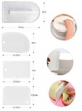 НАБОР ДЛЯ УКРАШЕНИЯ ТОРТА ВРАЩАЮЩИЙСЯ УЗОР + ШПАТА-ШПАТА