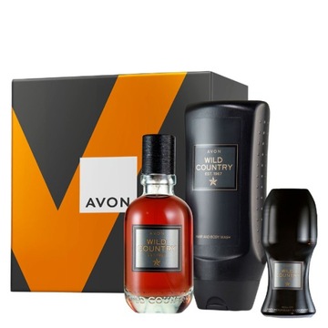 AVON WILD COUNTRY ZESTAW UPOMINKOWY 3 KOSMETYKI BOX PUDEŁKO