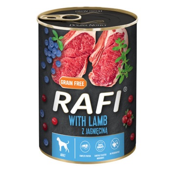Dolina Noteci RAFI z jagnięciną i borówką 400g
