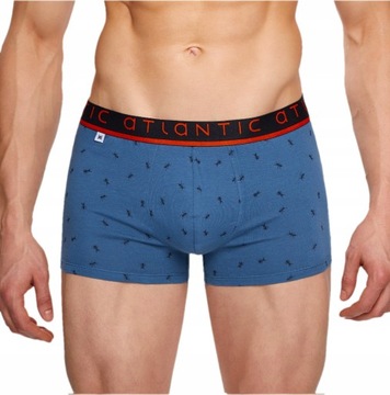 Bokserki męskie Atlantic MH-1037 mrówki XL denim