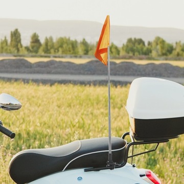 ФЛАГОВАЯ МАЧТА ДЛЯ МОТОЦИКЛА НЕРЖАВЕЮЩАЯ СТАЛЬ, МЕТАЛЛ