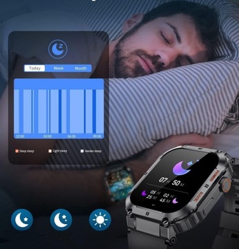 SMARTWATCH ZEGAREK MĘSKI Z FUNKCJA ROZMOWY SPORT POMIARY WODOODPORNY PL