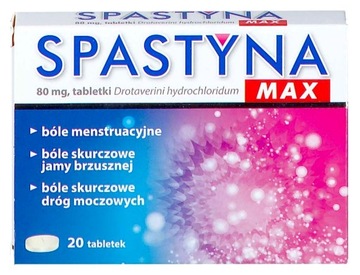 Spastyna MAX bóle menstruacyjne kurczowe 20 tabl.