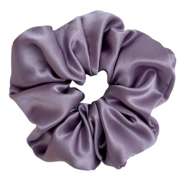 JEDWABNA GUMKA DO WŁOSÓW 100% JEDWAB SCRUNCHIE LAWENDOWY r. M