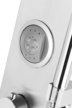 PANEL PRYSZNICOWY NATRYSK SNAKE STALOWY MIESZACZ