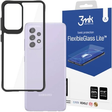ZESTAW 3MK ETUI ARMOR + SZKŁO HYBRYDOWE DO SAMSUNG GALAXY A52 / A52s 4G/5G