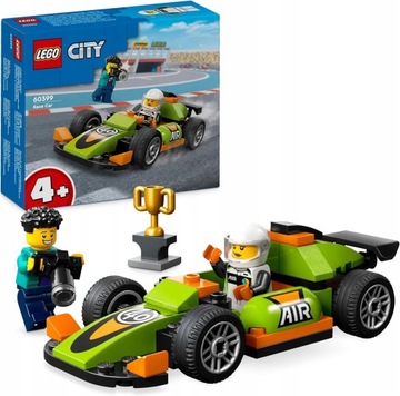 LEGO City Zielony samochód wyścigowy klocki 60399 zestaw pojazd prezent 4+