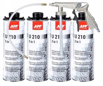 4xBARANEK U210 czarny+PISTOLET NTOOLS -KONSERWACJA