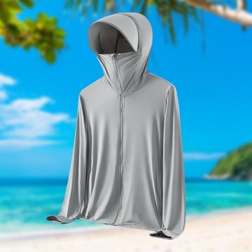 Защитная куртка от солнца Толстовка с капюшоном от солнца