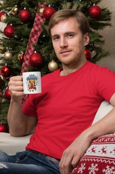 Рождественская кружка РОЖДЕСТВО - САНТА В КРЕСЛЕ