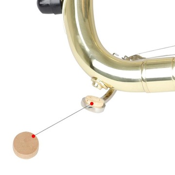 2 пробковых подушечки для тромбона, 5 шт. в упаковке диаметром 9 мм. Ремонтная пробка для тромбона толщиной 4 мм