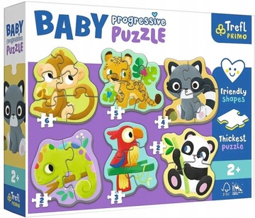6 UKŁADANEK BABY CLASSIC ZOO ZWIERZĘTA