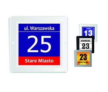 PODŚWIETLANY NUMER DOMU LED SOLARNY ADRESOWA 23x23