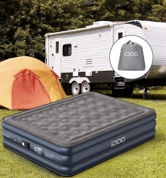 ДВУХМАТРАСНЫЙ МАТРАС ИНДИЯ КРОВАТЬ С НАСОСОМ 203 x 152 x 46 см