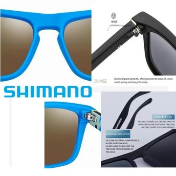 Shimano Sportowe OKULARY Przeciwsłoneczne Polaryzacyjne UV400