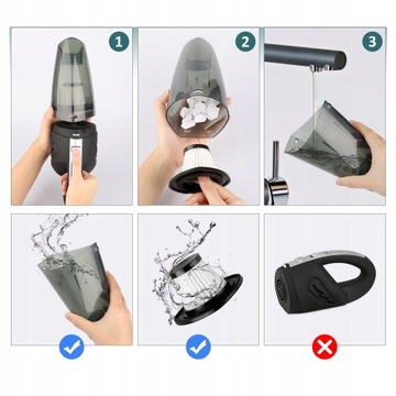 АВТОМОБИЛЬНЫЙ ПЫЛЕСОС 6000 ПА РУЧНОЙ ПЫЛЕСОС