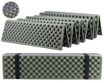 MATA PIANKOWA KARIMATA SKŁADANA 180x59x2cm DOMINATOR k. olivkowo/czarny