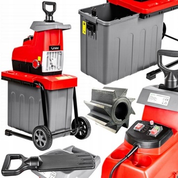 CEDRUS RE01 ROZDRABNIACZ ELEKTRYCZNY FREZOWY RĘBAK DO GAŁĘZI 2.8kW 4,4cm