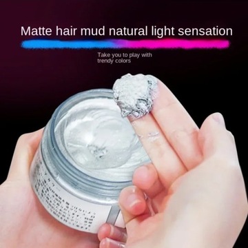 Mofajang Color Воск для волос Помада для укладки Серебро Бабушка Серый Одноразовый Natur