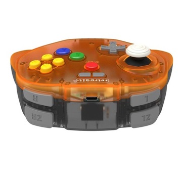 Retro-Bit Tribute64 2.4G v2 Pad PC Switch N64 Orange Hawk OUTLET