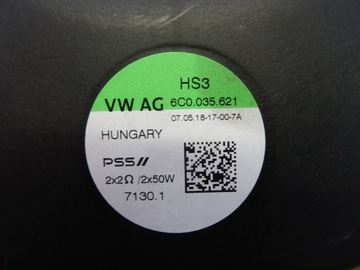 6C0035621 VOLKSWAGEN T-ROC 2018 SUBWOOFER REPRODUKTOR