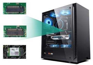 Сетевая карта Intel WiFi 6 AX210 для настольного компьютера + две антенны