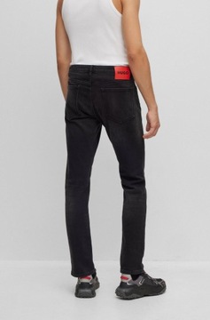 HUGO BOSS jeansy Hugo 708 | Slim Fit grafitowy