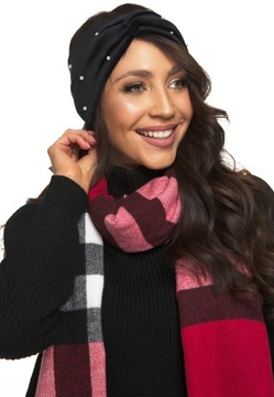 ЧЕРНЫЙ ВЕЛЮРОВЫЙ РЕМЕНЬ, украшенный жемчугом