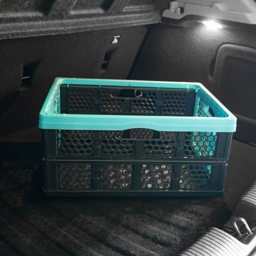 Коробка складывается в корзину для корзины складывания корзины.