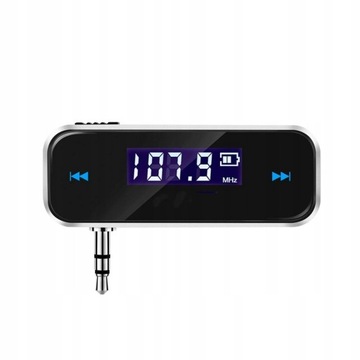 1pc 3.5mm w samochodzie muzyka Audio nadajnik FM