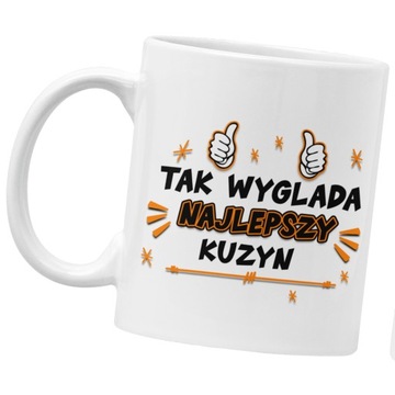 Kubek KUZYN prezent dla kuzyna urodziny śmieszny