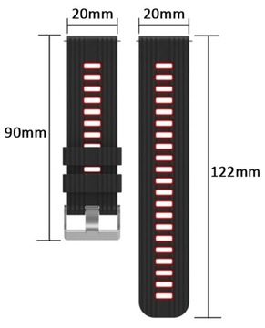 PASEK OPASKA 20mm UNIWERSALNY do ZEGARKA SMARTWATCH SAMSUNG HUAWEI XIAOMI