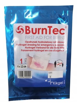 Hydrożelowy Opatrunek Ratunkowy 6x12 cm BurnTec