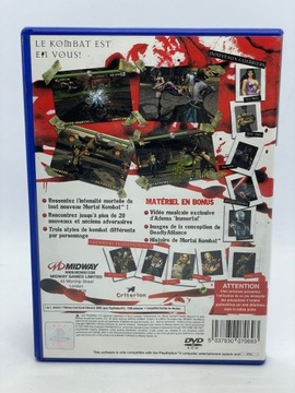 Игра Mortal Kombat Deadly Alliance для PS2