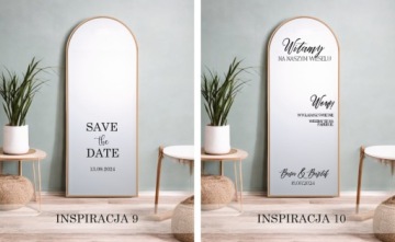 Зеркальная наклейка для свадьбы День рождения Canva + RAKLA