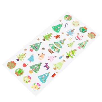 NAKLEJKI ŚWIĄTECZNE BOŻONARODZENIOWE WZORY CHOINKA MIKOŁAJ BAŁWANEK na okno