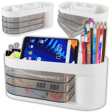 НАСТОЛЬНЫЙ ОРГАНАЙЗЕР С ОТКРЫВАЮЩИМСЯ ЯЩИКАМИ Настольный ящик для инструментов для аксессуаров