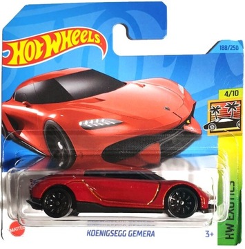 HOT WHEELS KOENIGSEGG GEMERA HW EXOTICS 2023 UNIKAT KOLOR CZERWONA PERŁA