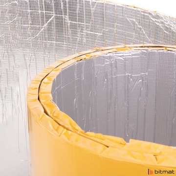 ШУМОЗВУЧАЮЩИЙ АЛЮМИНИЕВЫЙ КОВРИК РУЛОН 2 СМ для переборки двигателя автомобиля