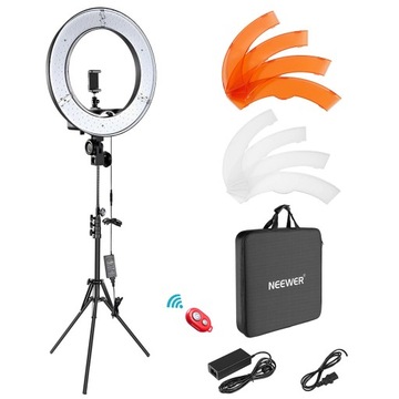 LAMPA PIERŚCIENIOWA LED STATYW SELFIE 150CM