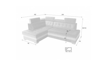 УГЛОВОЙ ДИВАН BARO LIFT ПОДВИЖНЫЕ ПОДГОЛОВНИКИ НОВИНКА