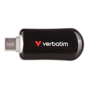 Pendrive Verbatim Plectra 64GB USB-C 3.2 Gen 1 czarny