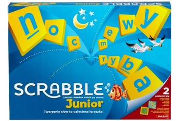 MATTEL GRA LOGICZNA SCRABBLE JUNIOR Y9735 RODZINNA