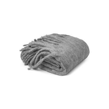 Meyco Home Jednokolorowy koc - grey melange